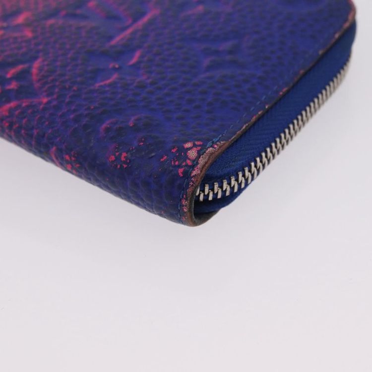 LOUIS VUITTON Taurillon Clemence Illusion Zippy Wallet Vertical Auth 207052 - Jerrillo image 9