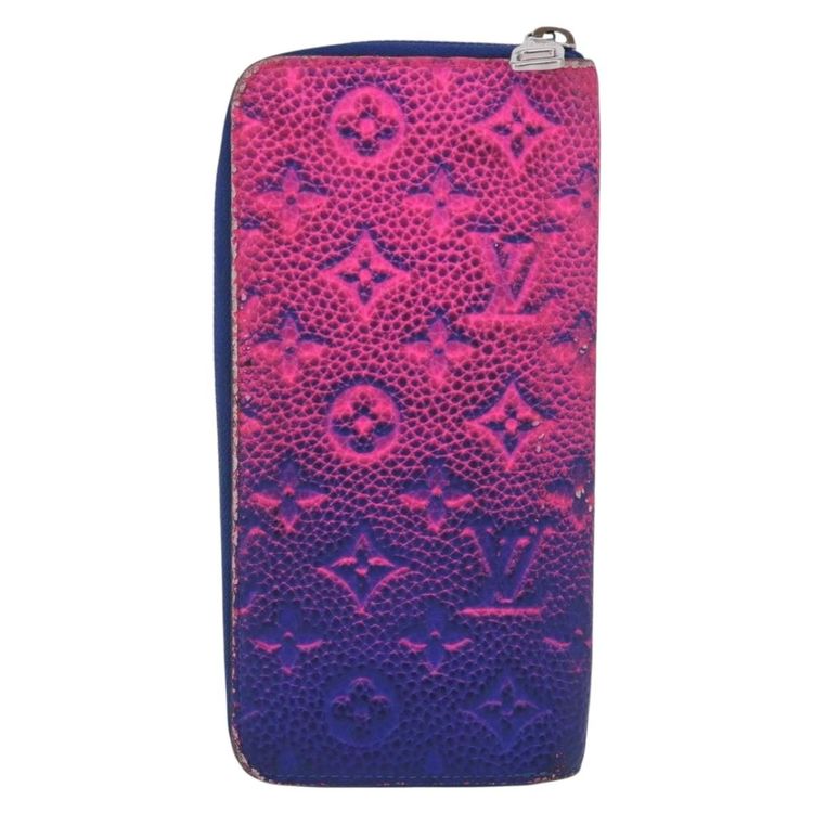 LOUIS VUITTON Taurillon Clemence Illusion Zippy Wallet Vertical Auth 207052 - Jerrillo image 3