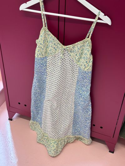 Floral Patchwork Slip Dress