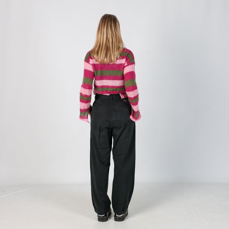 Black 90s Polo Ralph Lauren Woven Straight Pants Pants (28x30) 4