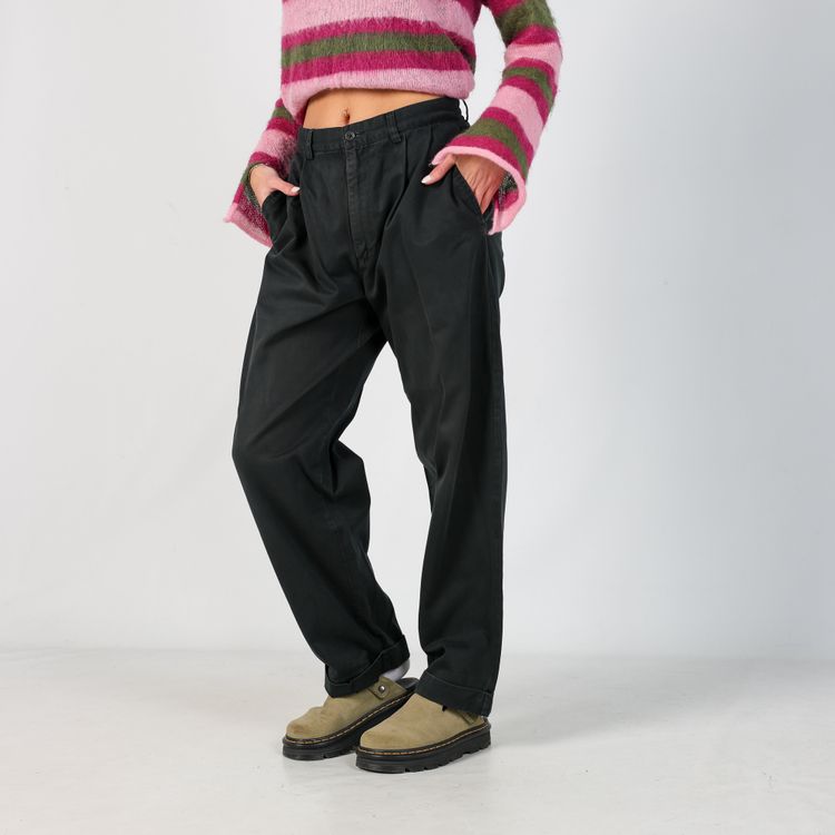 Black 90s Polo Ralph Lauren Woven Straight Pants Pants (28x30) 5