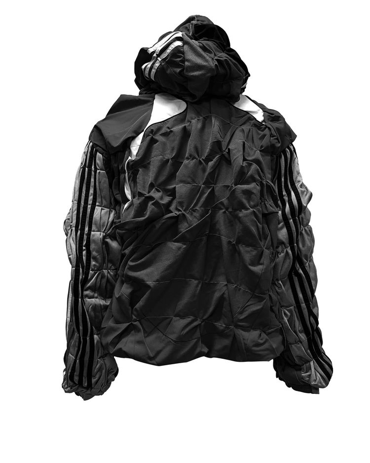 Reworked hoodie jacket A-Black image 2