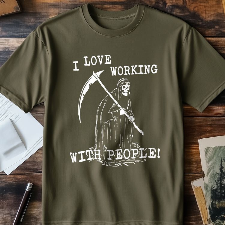 I Love Working With People T Shirt AU image 5