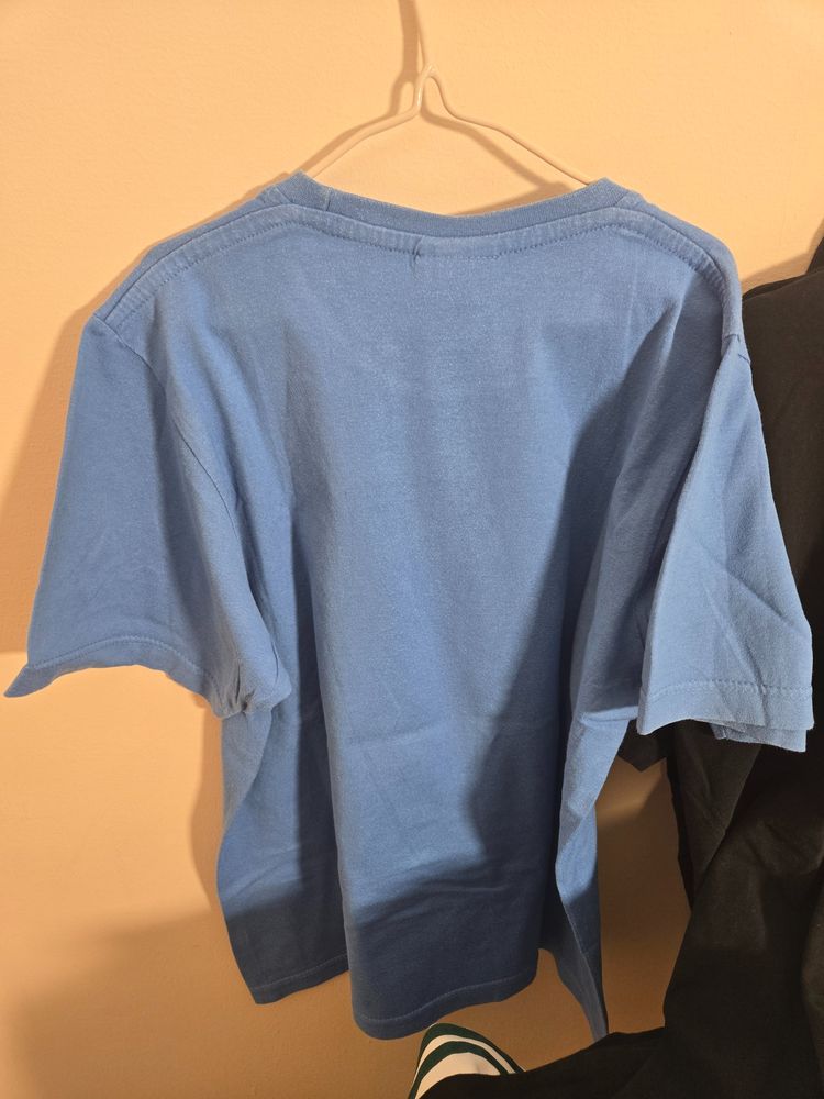 Adidas Blue Graphic T-Shirt image 2