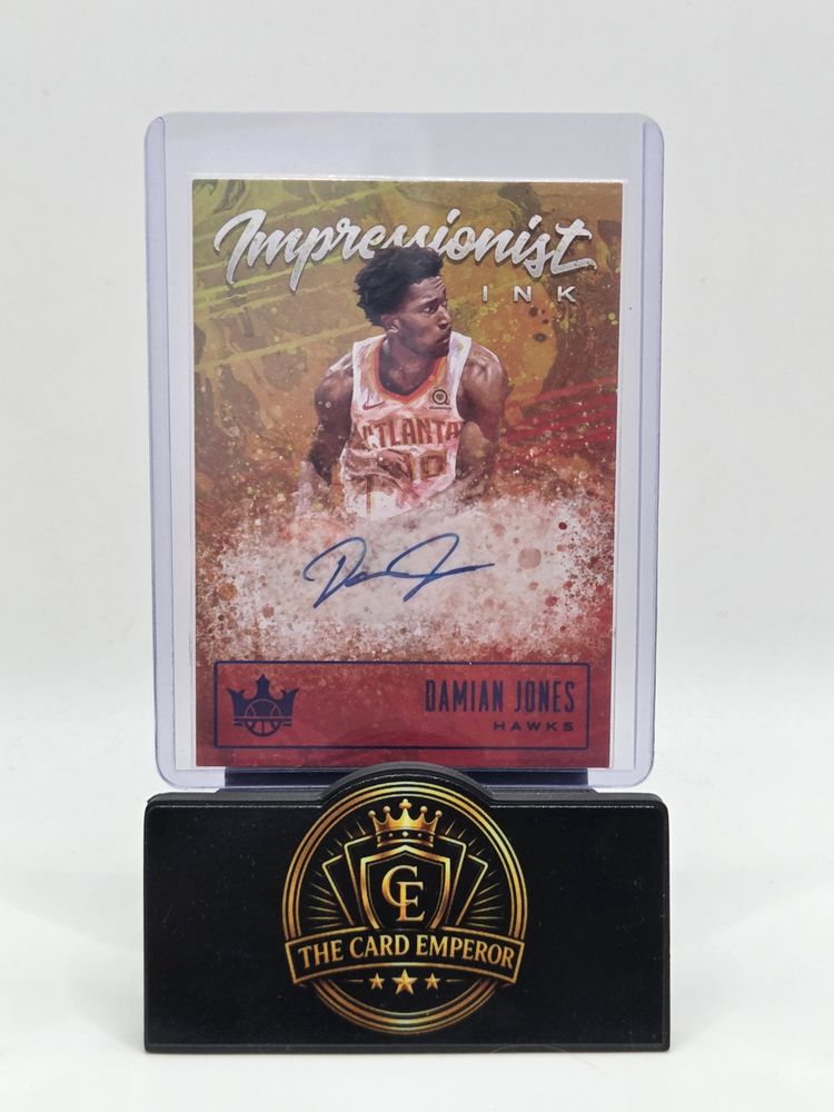 Damian Jones (Atlanta Hawks) 24/25 Autographed Card Court Kings Basketball 2019-2020 imagen 1