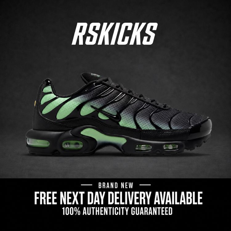 Nike Air Max Plus Black illusion Green Brand New