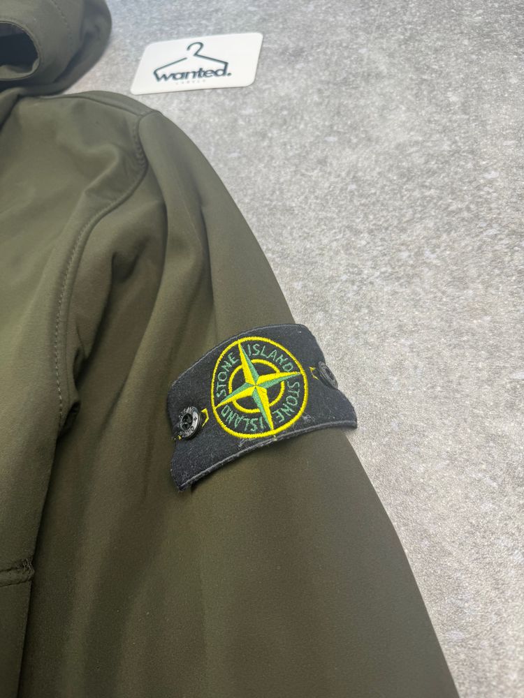 Khaki Stone Island Soft Shell-R Hooded Jacket – A/W 2014 3