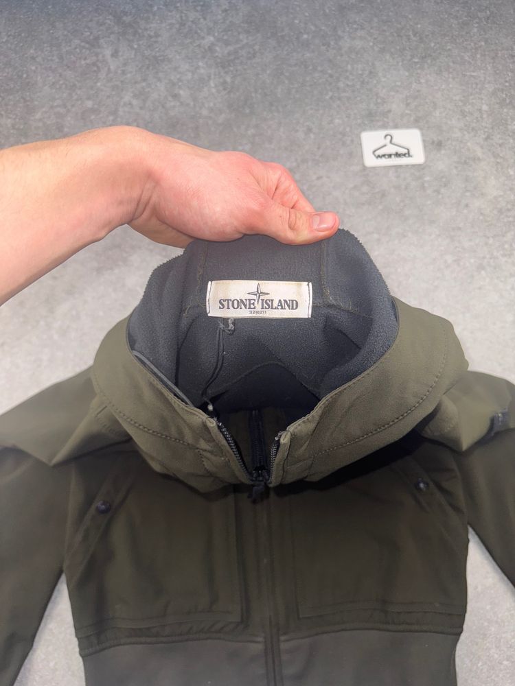 Khaki Stone Island Soft Shell-R Hooded Jacket – A/W 2014 2