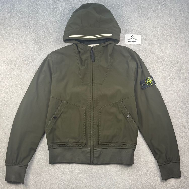 Stone Island Khaki Stone Island Soft Shell-R Hooded Jacket – A/W 2014 zdjęcie produktu