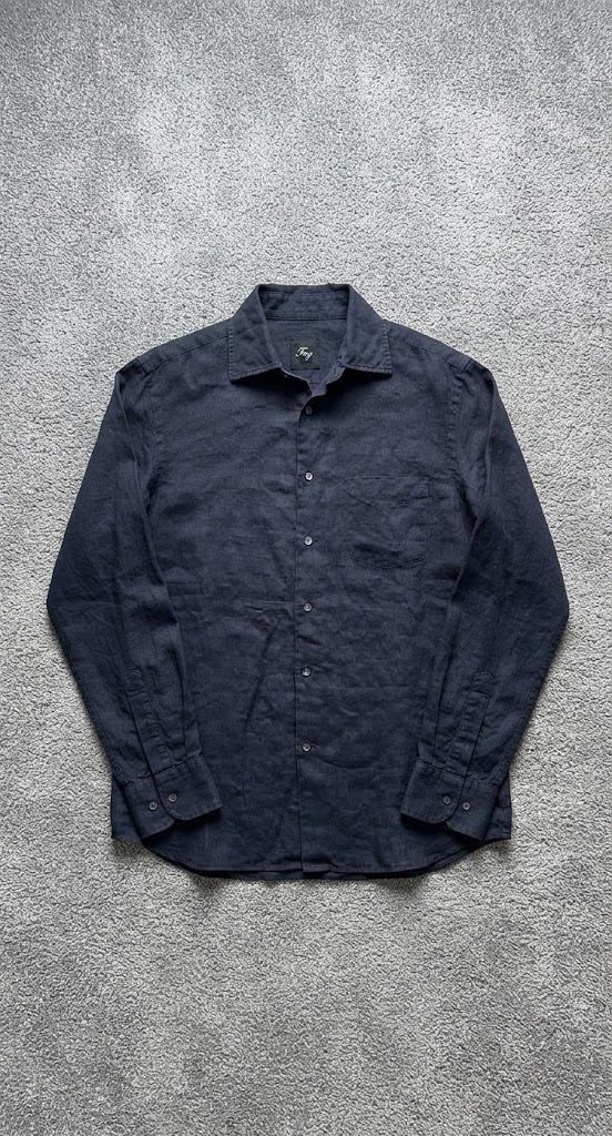 Fay Black Button-Up Shirt imagen 1