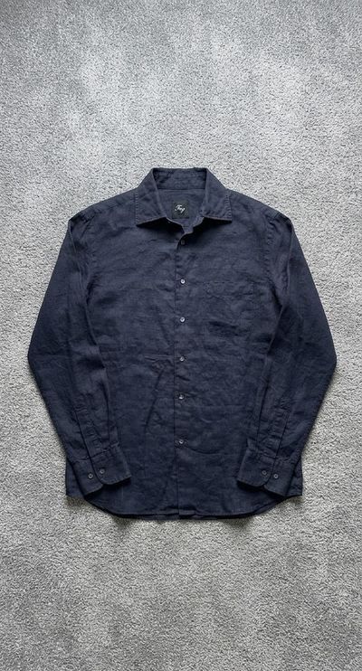 Fay Black Button-Up Shirt