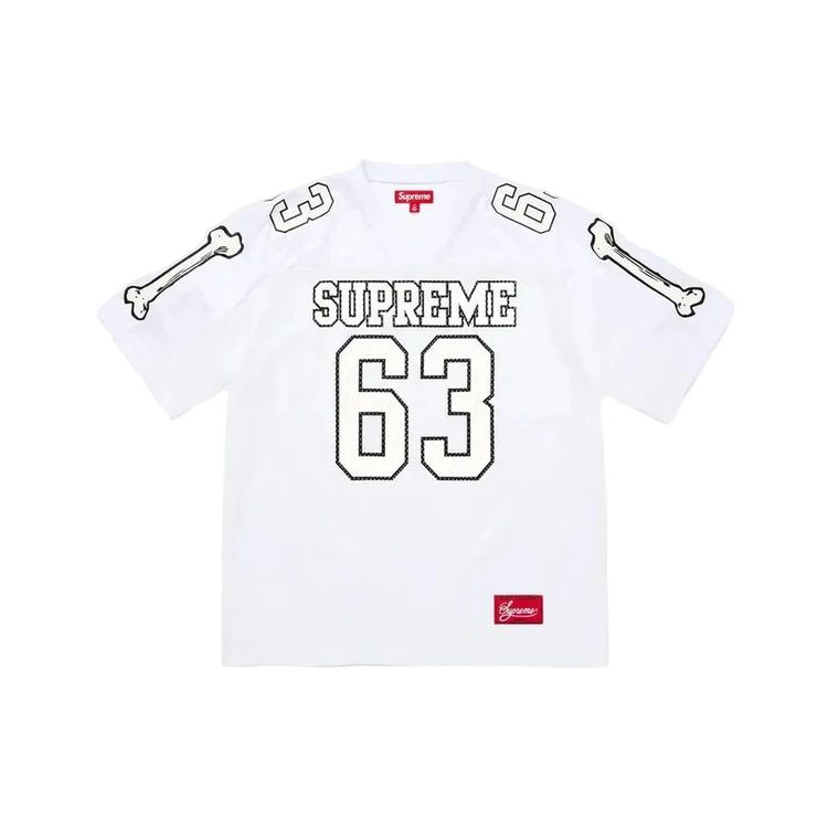 Supreme Bones Football Jersey White obraz 1
