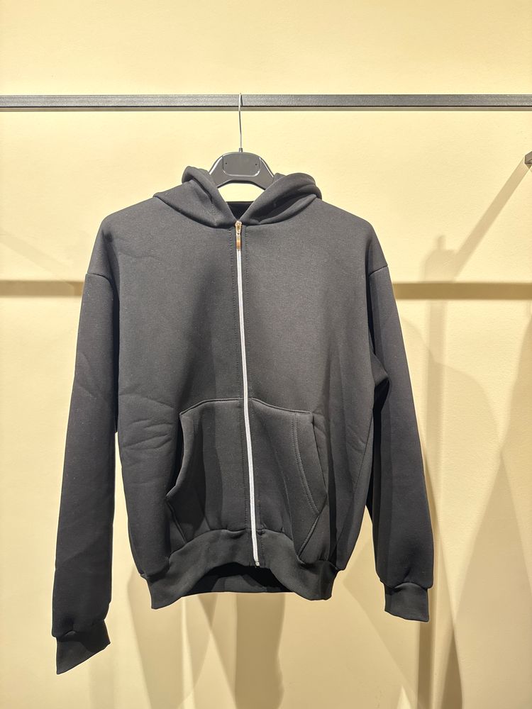 Black Zip-Up Hoodie