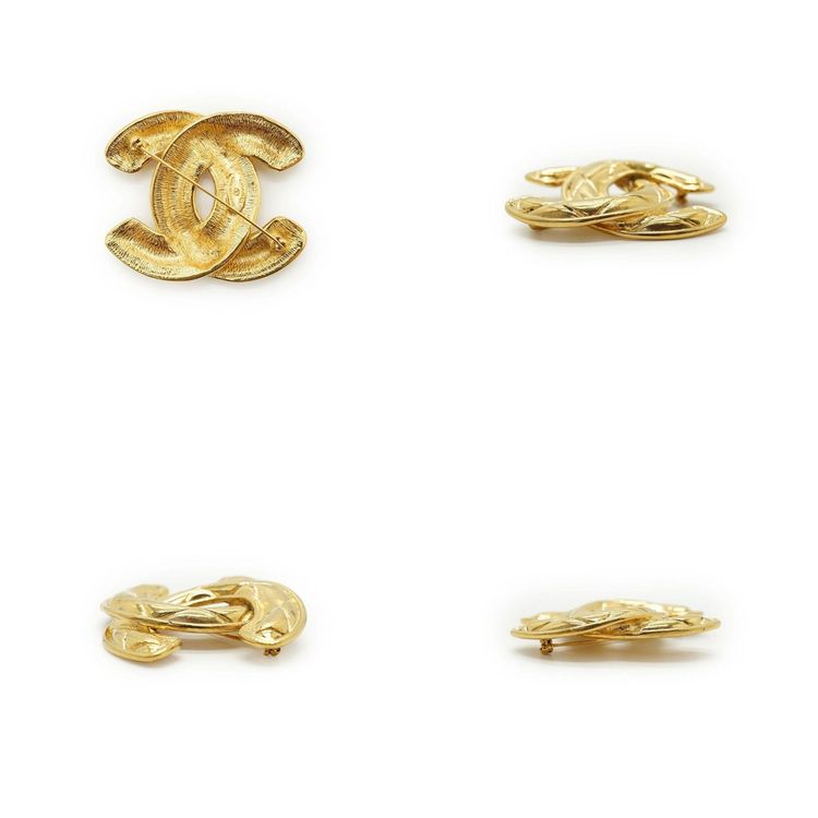 Immagine di Chanel Vintage Metal Brooch CC 5