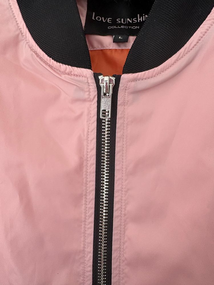 Love Sunshine Pink Bomber Jacket 3
