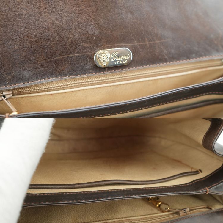 Gucci Vintage Leather Shoulder Bag Not Applicable image 2