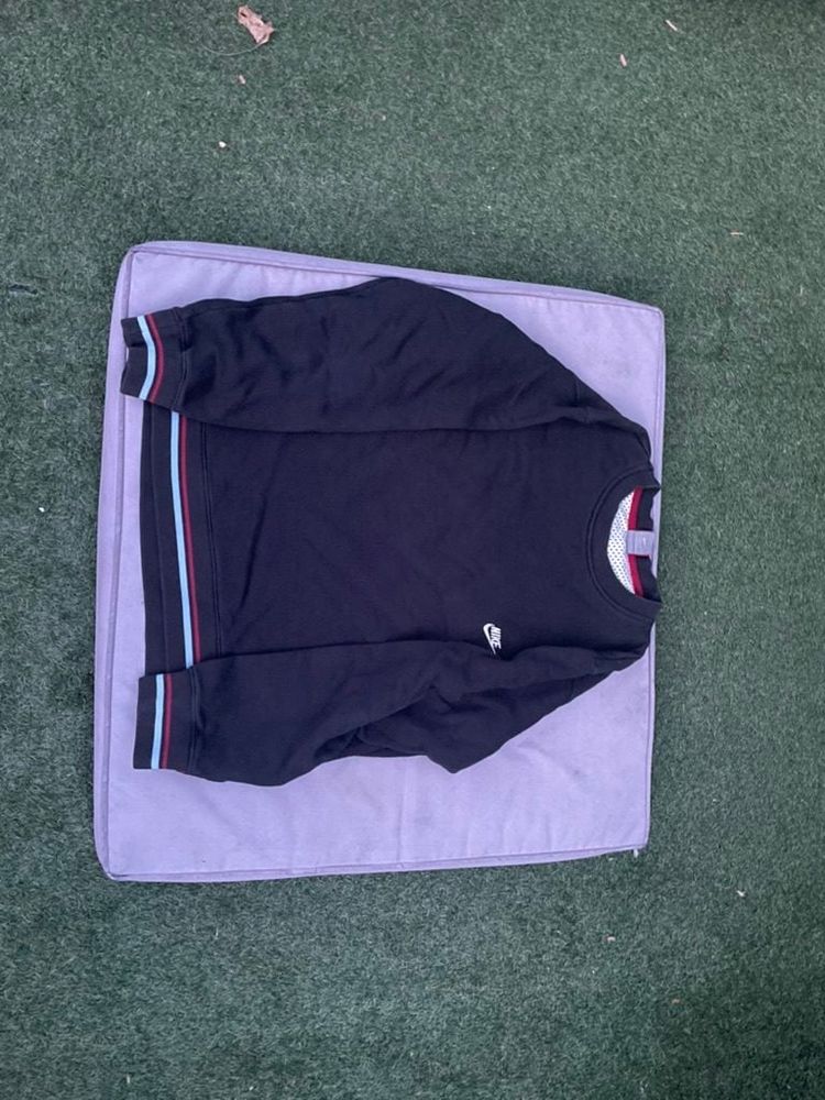 Nike Nike Black & Multi Stripe Crewneck Sweatshirt Large product image