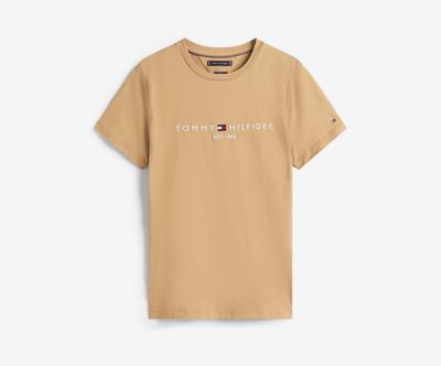 Tommy Hilfiger Organic Cotton Beige Logo T-Shirt RRP £45