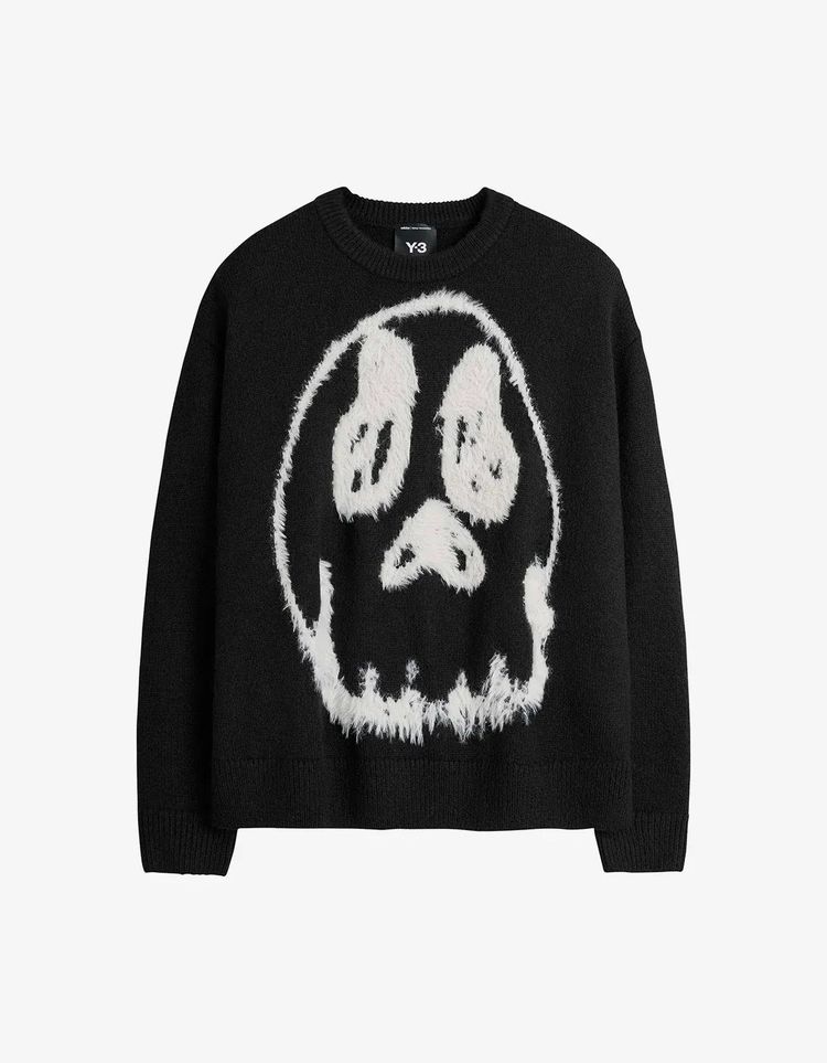 Y-3 Black Chito Graphic Knitted Sweater image 1