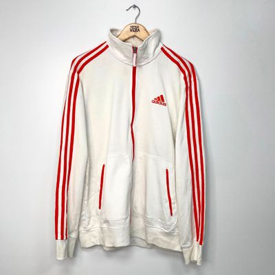 Adidas White Track Jacket 1