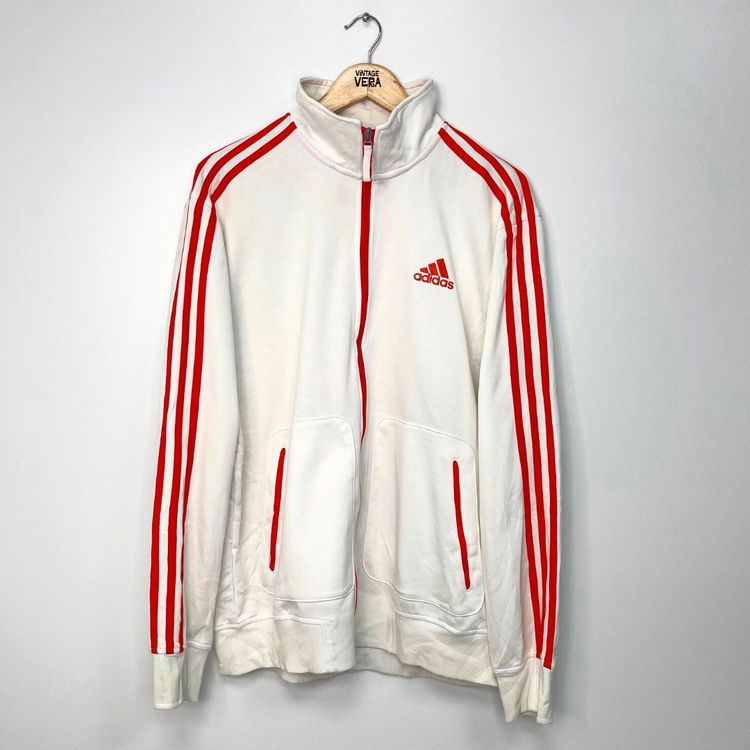 Adidas White Track Jacket