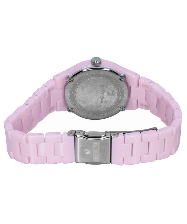 Festina Ceramic Pink Dial Quartz F20751-2 Women's Watch obraz 3
