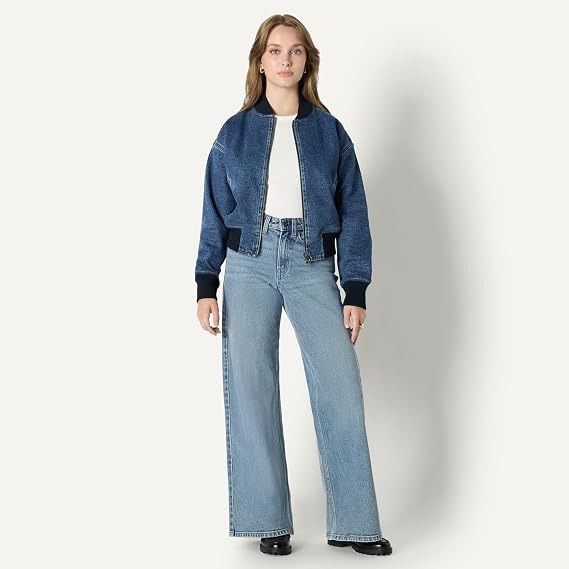 Denim Bomber Jacket image 3