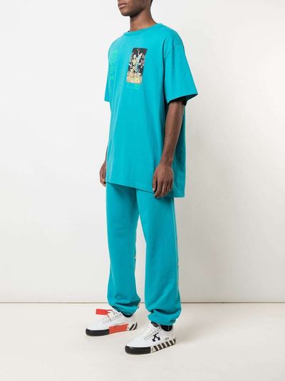 Off-White Blue Pascal Painting Golden Ratio Logo Oversized T-Shirt 7
