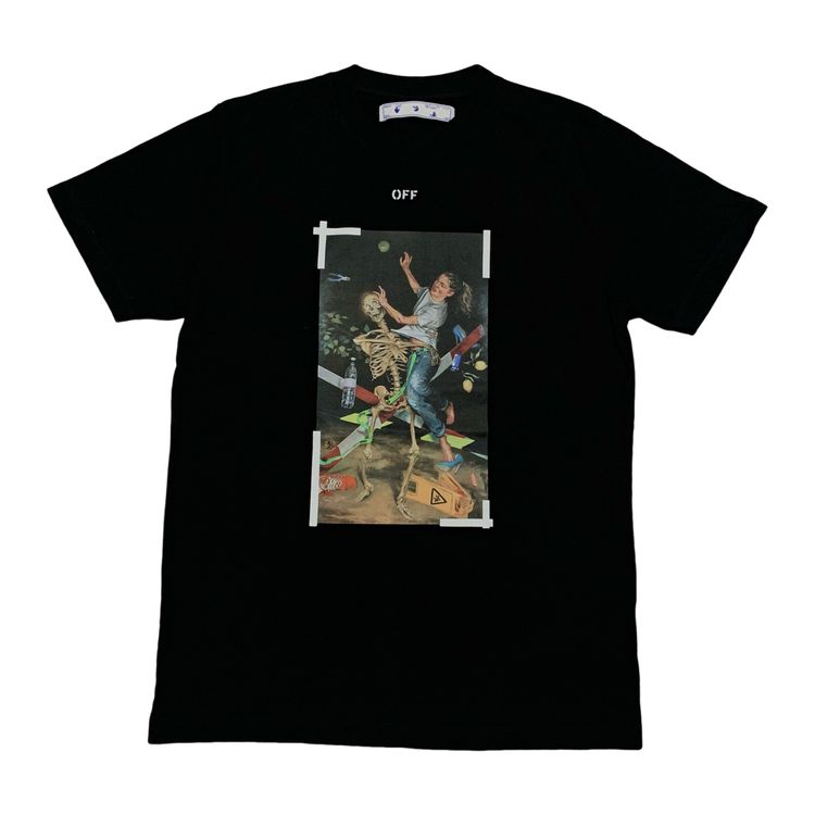 Off-White Off White Medium Pascal Arrows Black Tee Virgil Abloh Skeleton product image