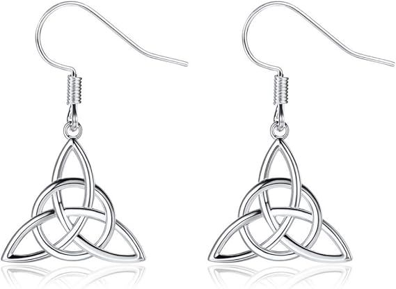 Silver And Gold Celtic Knot Earrings