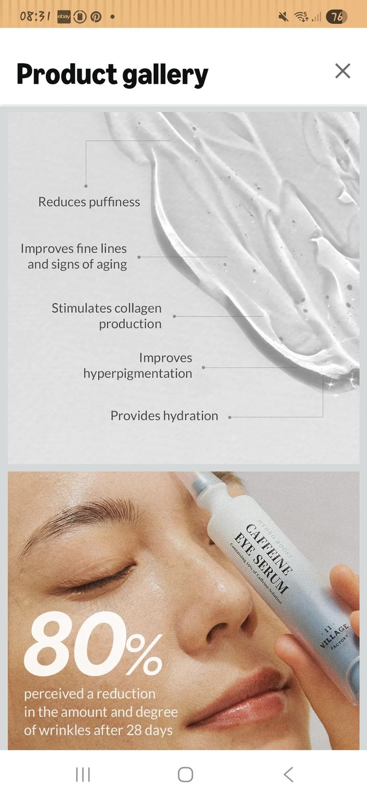 [Village11 Factory] Hydro Boost Caffeine Eye Serum 10ml image 3