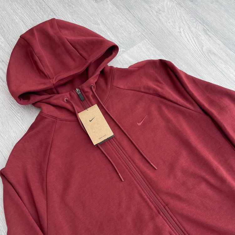 Nike Primary Fleece Dri-FIT UV Zip Performance Hoodie - Dark Team Red[FZ0967-619] image 2