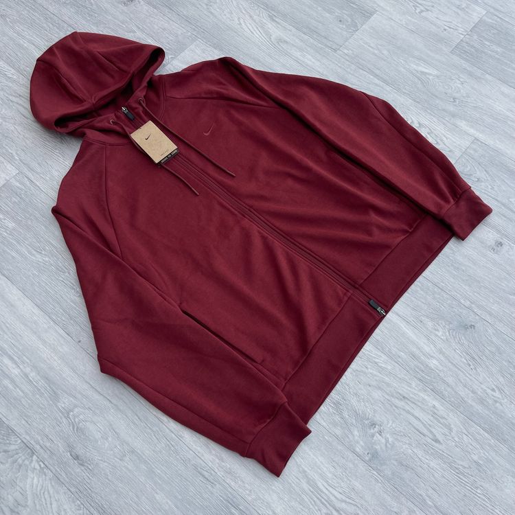Nike Primary Fleece Dri-FIT UV Zip Performance Hoodie - Dark Team Red[FZ0967-619]