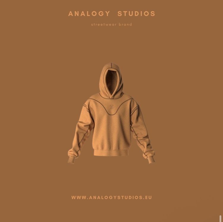 Analogy Studios Brown Hoodie