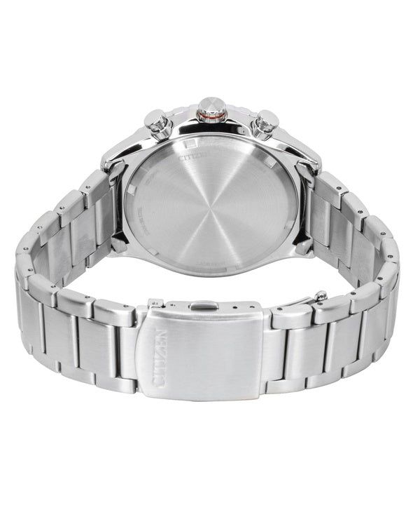 Citizen Eco-Drive Chronograph Stainless Steel Black Dial Solar AT2566-88E 100M Men's Watch image 5