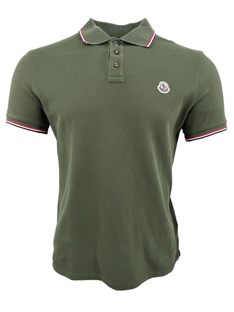 Moncler Badge Polo - Khaki (918591931)