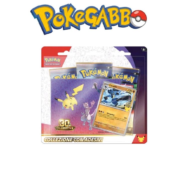 Pokemon 30 anniversario Blister 3 bustine