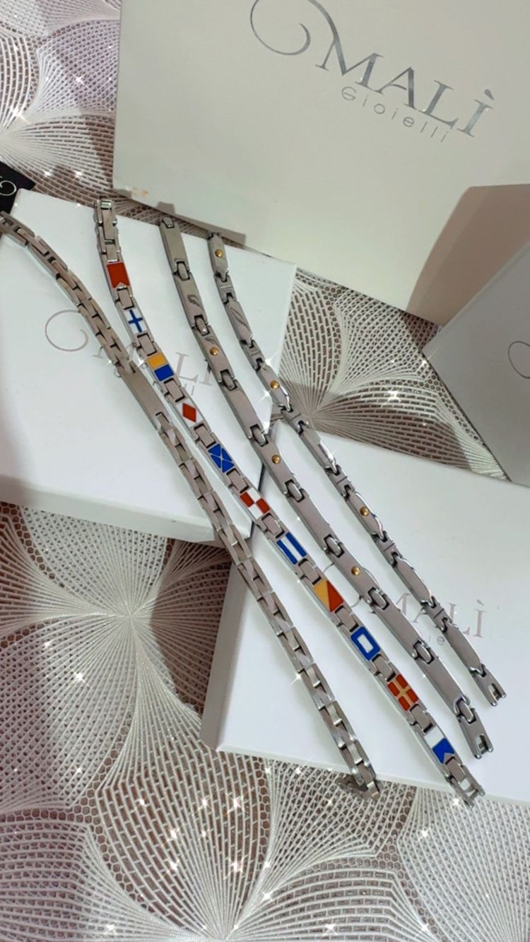 Other Metallic Bracelets With Colored Square Patterns product image