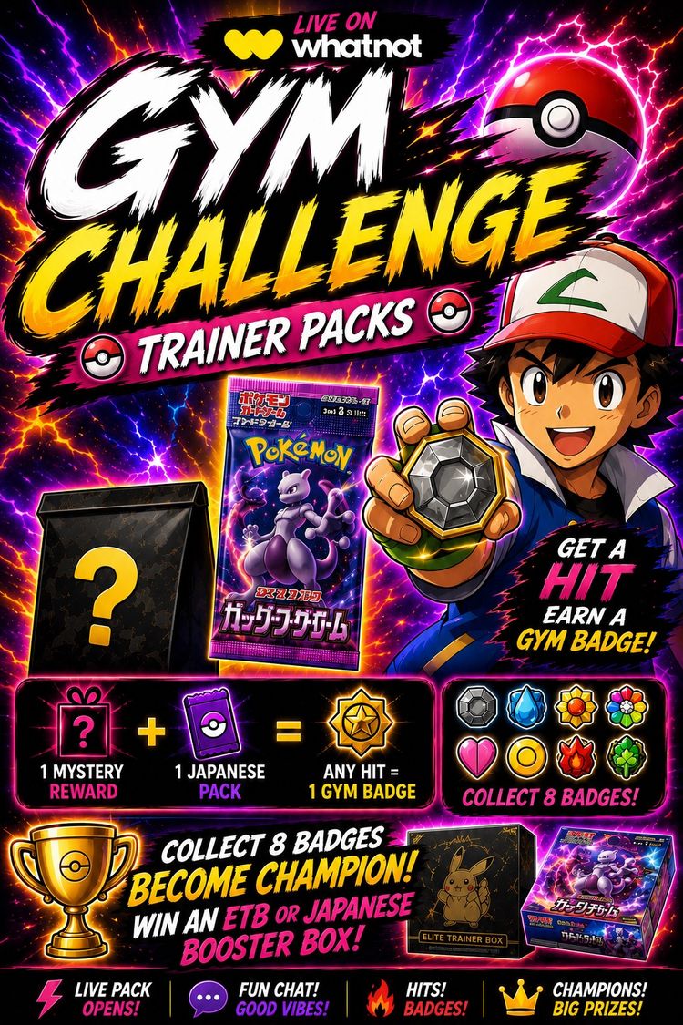 Pokemon Gym Challenge Trainer Packs