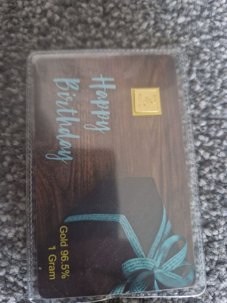 1g happy birthday Gold Bar