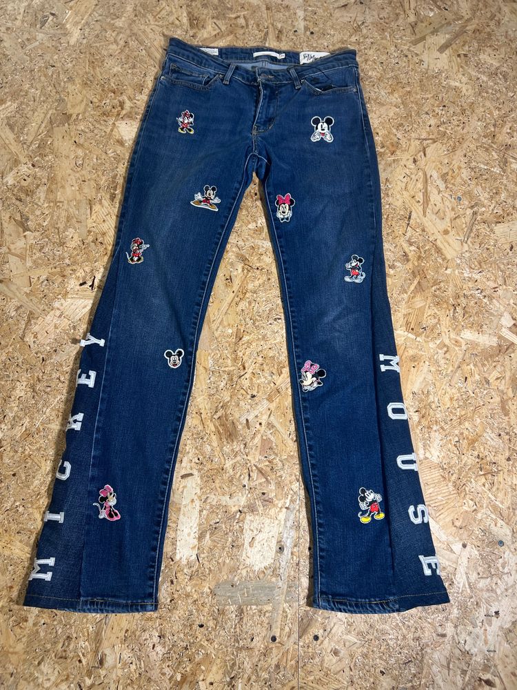 Levi's Blue Jeans With Mickey Mouse Patches product image
