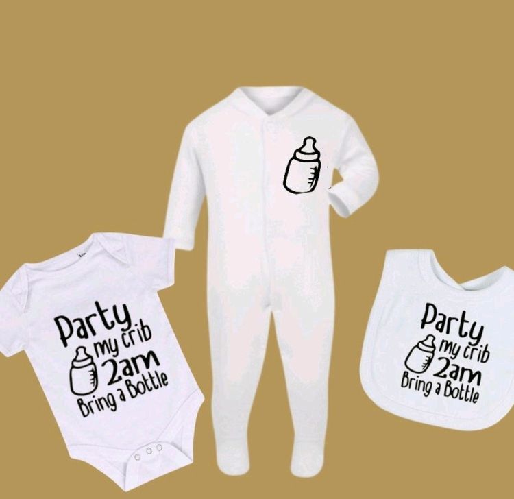 Set Full set Baby Clothing Set With Printed Text product image