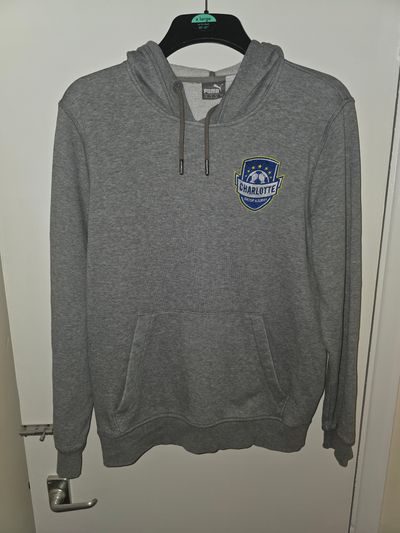Puma Grey Hoodie With Charlotte Logo