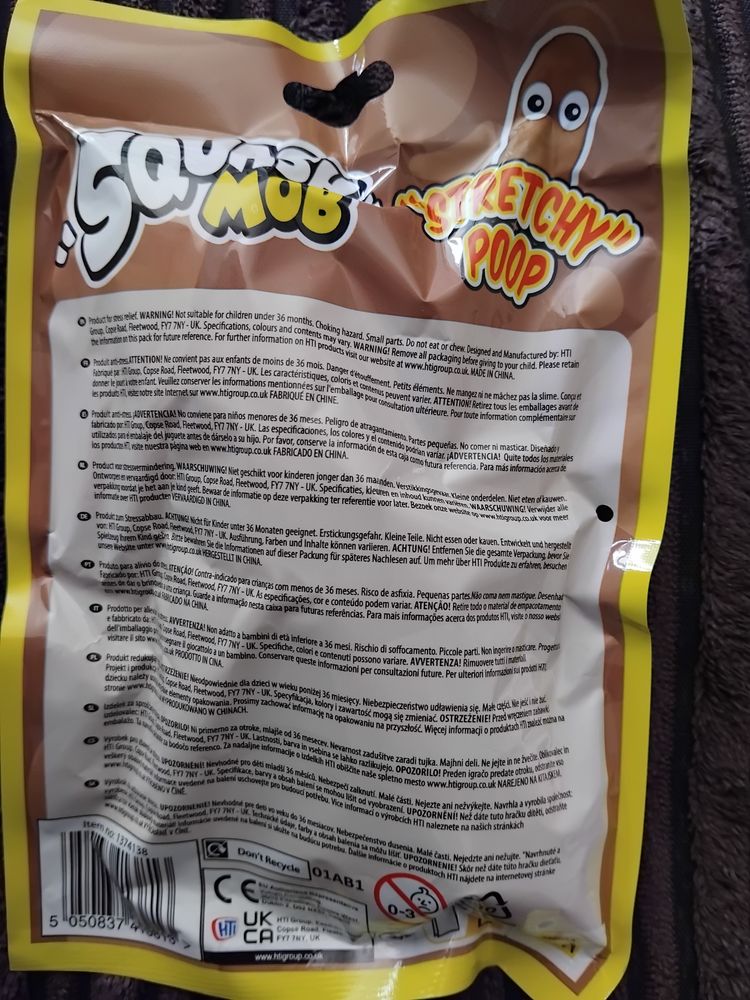 Squish Mob Stretchy Poop Toy obraz 2