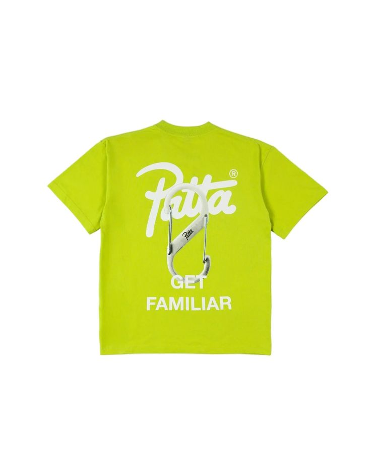 Patta Get Familiar Tee Lime image 1