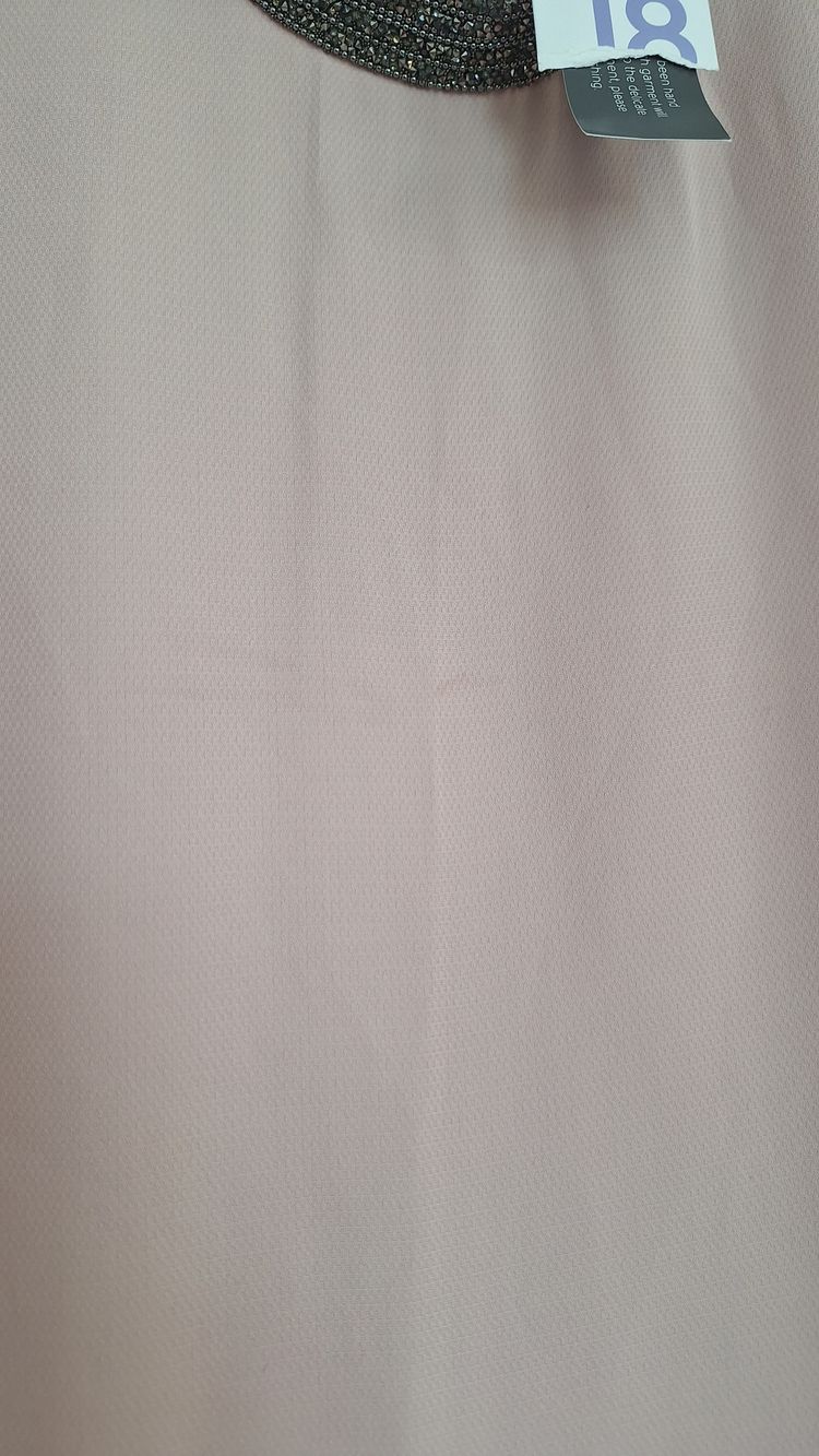 Primark Pink Blouse With Beaded Neckline 6