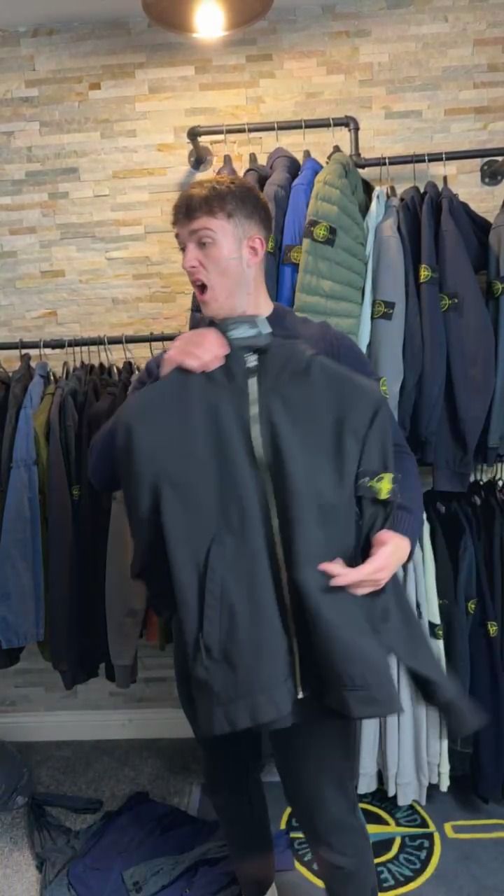 Stone Island soft shell msall small black stone island  product image