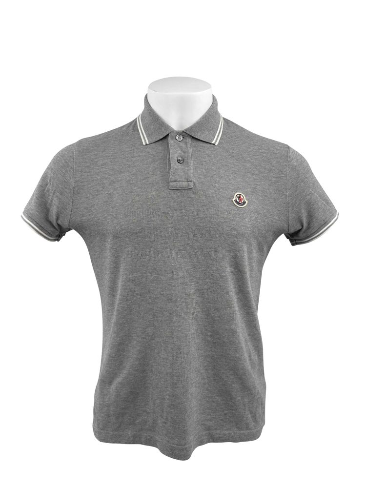 Moncler Moncler Logo Patch Polo - Grey (30100100970) product image