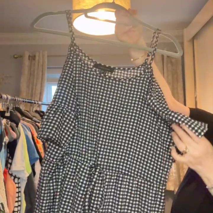 Primark Primark gingham black and white dress product image