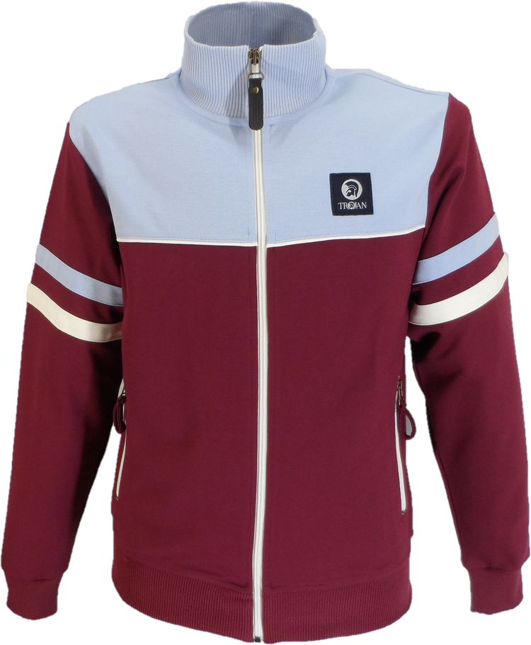 Trojan Mens Port/Sky Panel Track Tops image 1